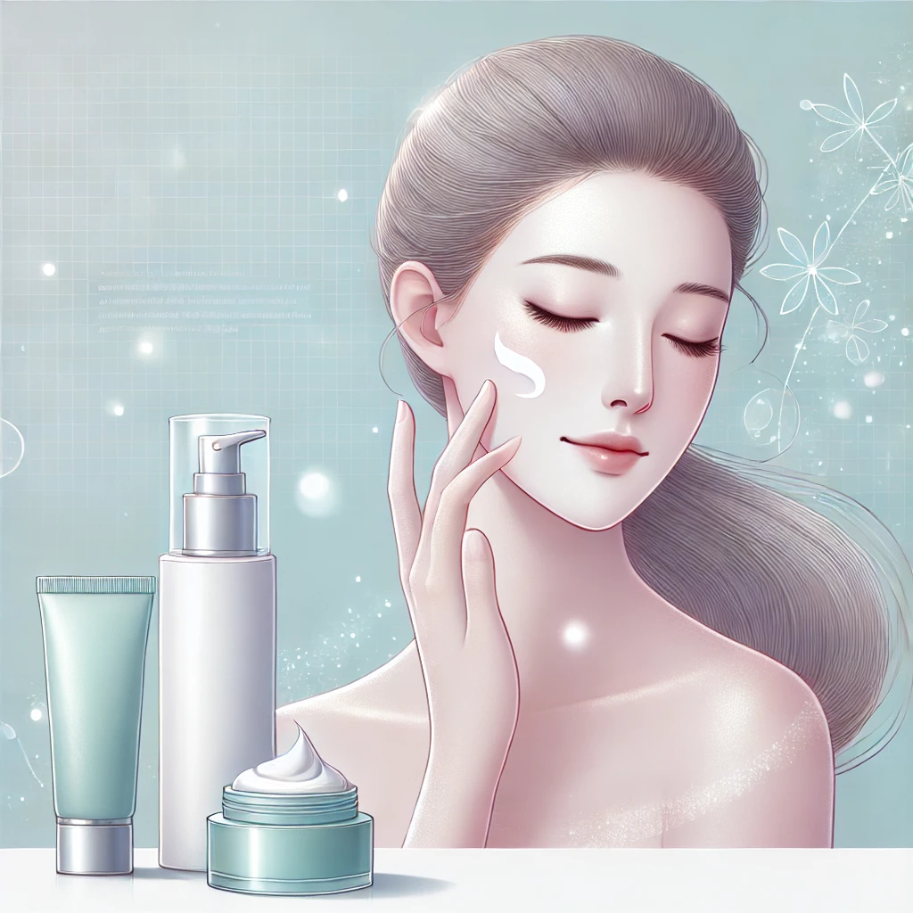 美白ケアイメージイラスト