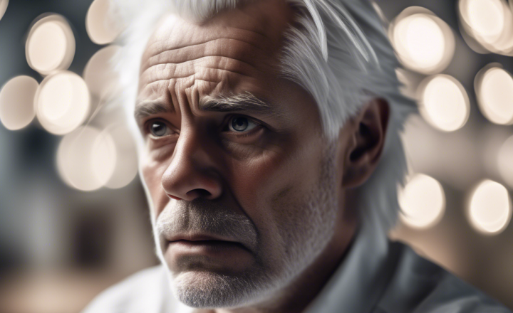 白髪の男性イメージ