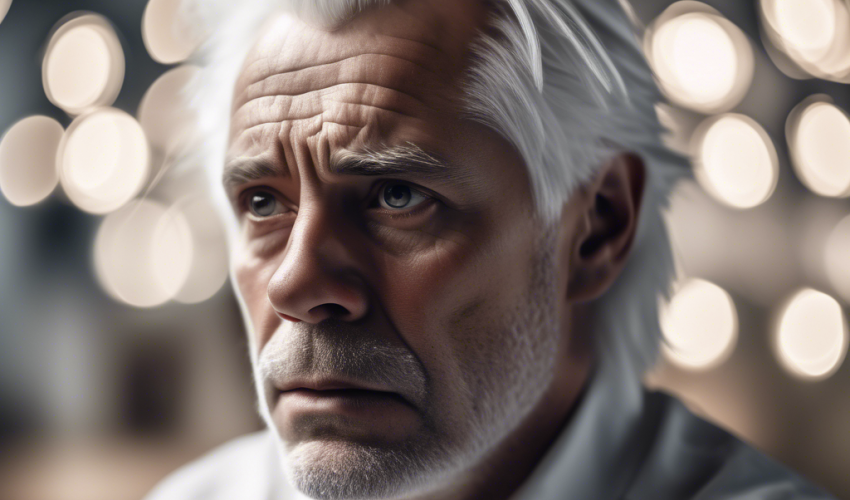 白髪の男性イメージ