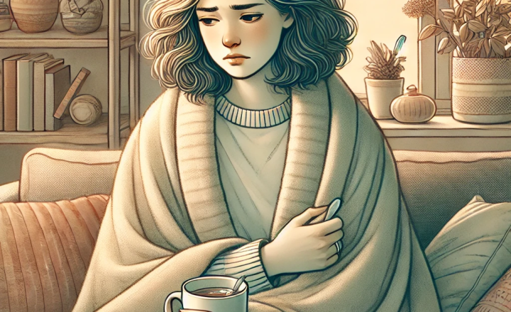 PMSに苦しむ女性イメージ