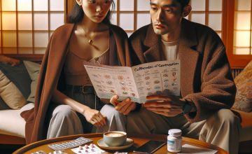 避妊を考える夫婦イメージ