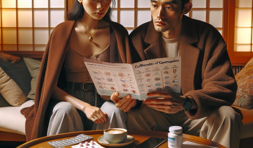 避妊を考える夫婦イメージ