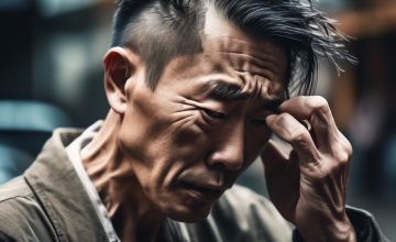 薄毛に悩む男性イメージ