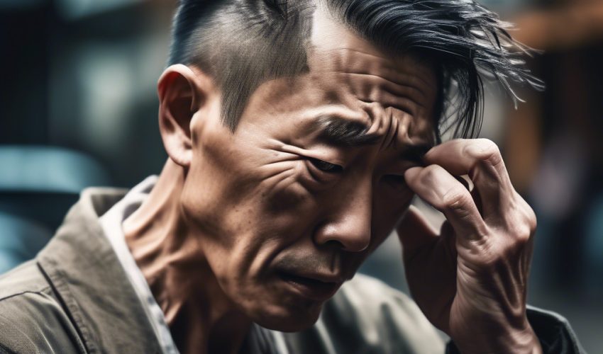 薄毛に悩む男性イメージ