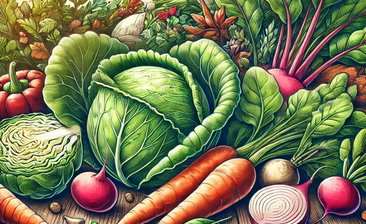 12月が旬の野菜イラスト