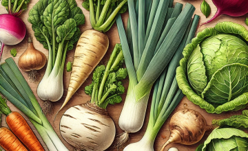 11月が旬の野菜イラスト