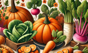 10月が旬の野菜イメージ