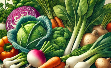 1月が旬の野菜イメージ