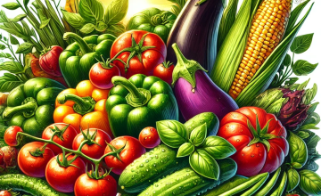 8月に旬の野菜イメージ