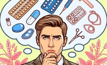 避妊を考える男性イラスト