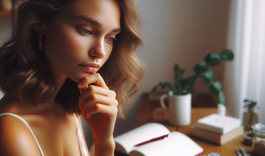 避妊を考える女性の画像