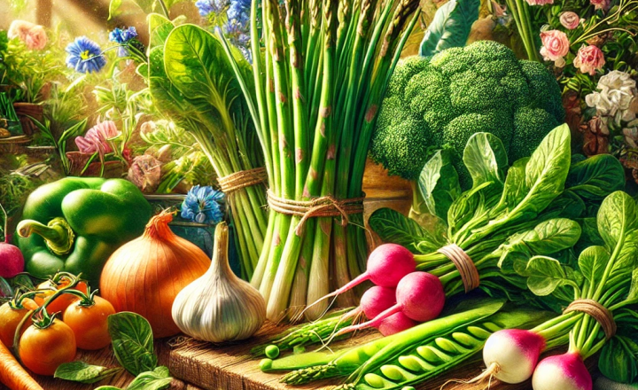 4月が旬の野菜イメージ