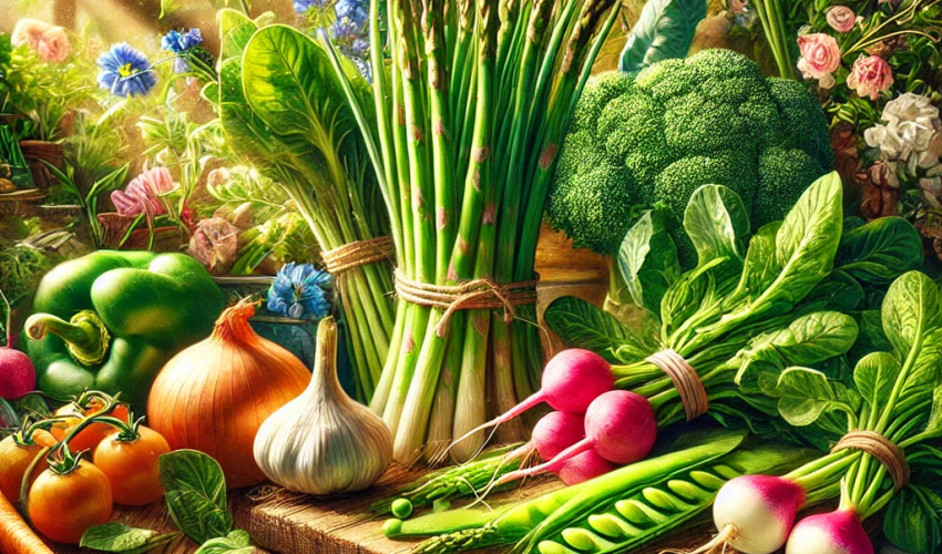 4月が旬の野菜イメージ