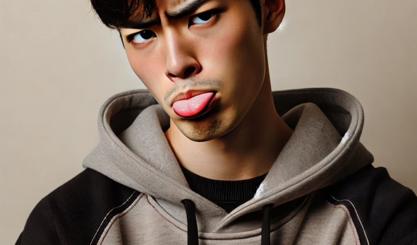 舌打ちする男性